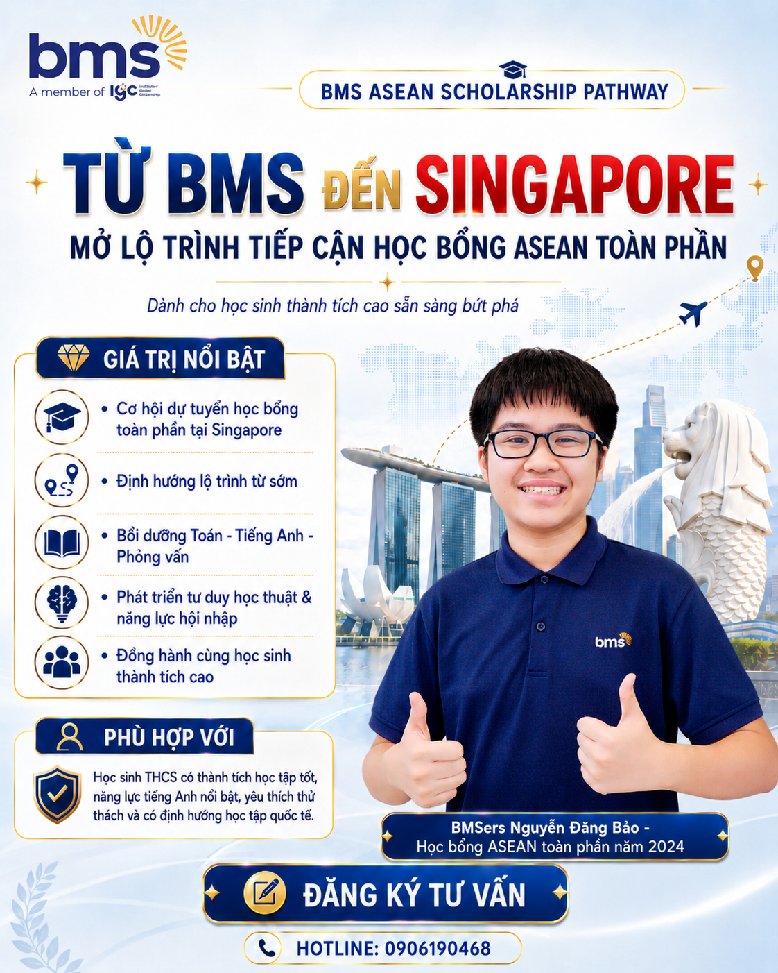 Từ BMS đến Singapore: Mở lộ trình chinh phục Học bổng ASEAN toàn phần dành cho học sinh sẵn sàng bứt phá
