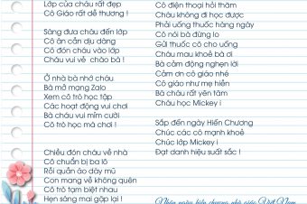 Xúc động dòng thơ bà viết tặng thầy cô nhân ngày Nhà giáo việt nam 20/11