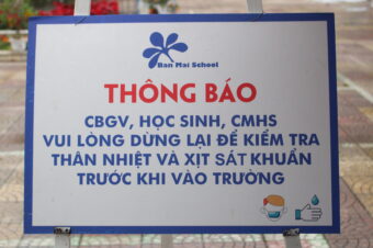 Trường Mầm non ban mai chủ động phòng chống dịch Covid – 19