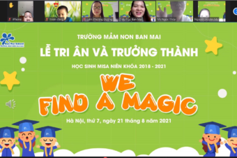 Lễ trưởng thành trực tuyến học sinh Misa 2015 trường Mầm non Ban Mai