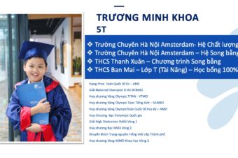 GƯƠNG MẶT BMSERS GHI DẤU THÀNH CÔNG VỚI THÀNH TÍCH “KHỦNG” VÀO LỚP 6 TRƯỜNG AMSTERDAM & THCS NGOẠI NGỮ