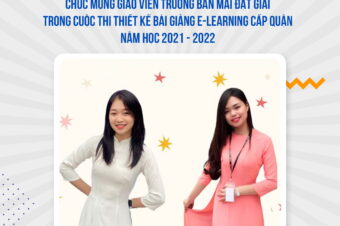 5 cô giáo giành giải cao tại cuộc thi “Thiết kế bài giảng E-learning cấp Quận”