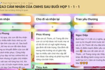 Cha mẹ hạnh phúc, học sinh trưởng thành từ mô hình họp phụ huynh 1-1-1 tại Ban Mai