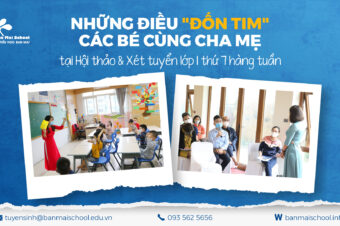 NHỮNG ĐIỀU “ĐỐN TIM” CÁC BÉ & CHA MẸ TẠI HỘI THẢO VÀ XÉT TUYỂN  TRỰC TIẾP LỚP 1 – BAN MAI SCHOOL