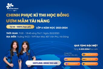 CHINH PHỤC KỲ THI HỌC BỔNG “ƯƠM MẦM TÀI NĂNG”