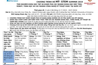 CHƯƠNG TRÌNH DU HỌC HÈ TẠI USA: STEM & LANGUAGE; TRẢI NGHIỆM TT VŨ TRỤ NASA