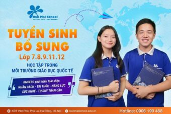 THÔNG BÁO TUYỂN SINH BỔ SUNG LỚP 7, 8, 9, 11, 12