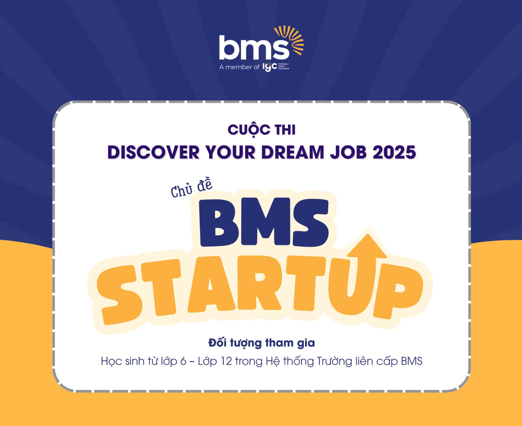 Trường THCS - THPT Ban Mai tổ chức cuộc thi "Discover Your Dream Job 2025" - chủ đề "BMS STARTUP"