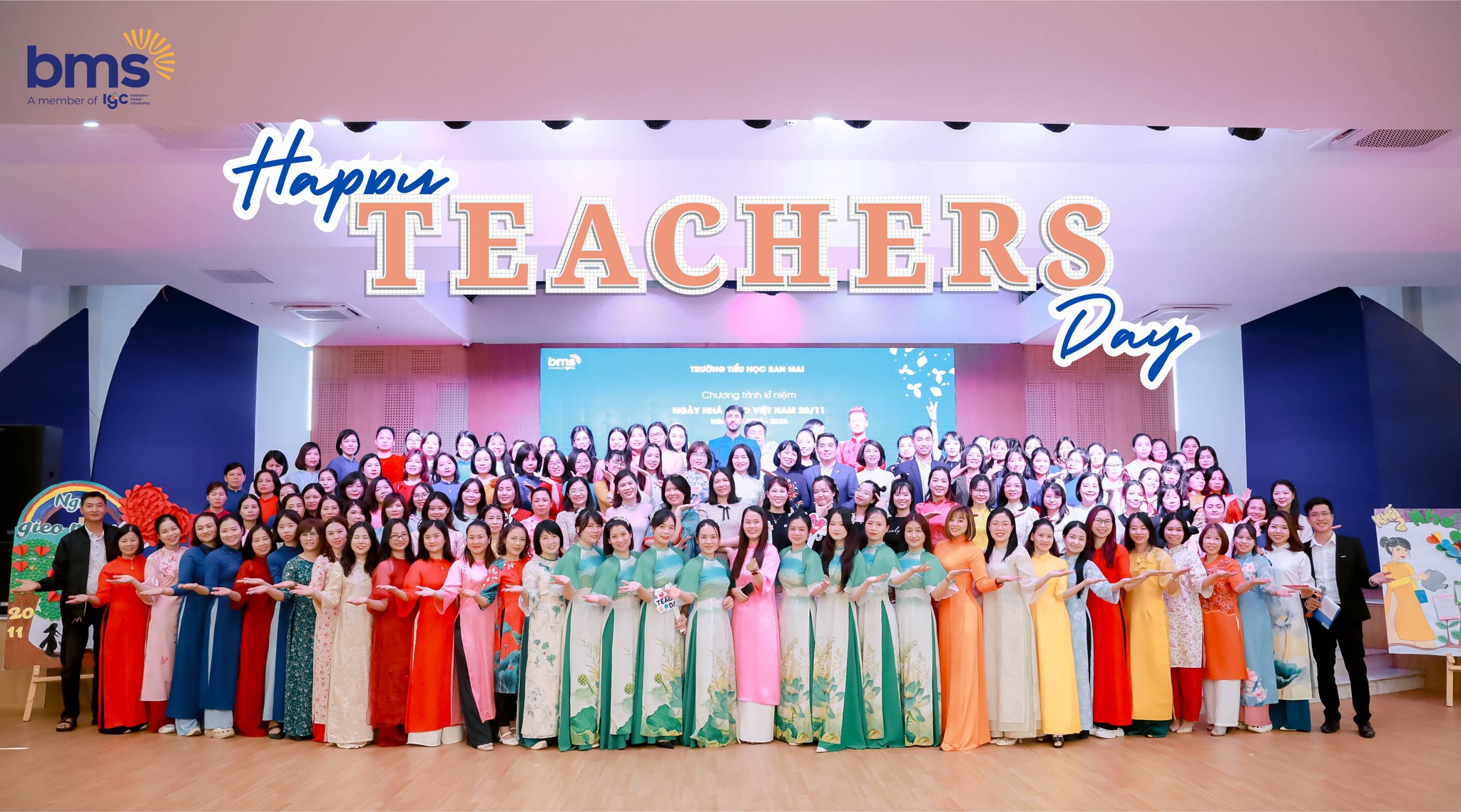 "Dạy học bằng trái tim – Tỏa sáng bằng trí tuệ” - Ngày hội tri ân ngày Nhà giáo Việt Nam 20/11 tại Trường Tiểu học Ban Mai